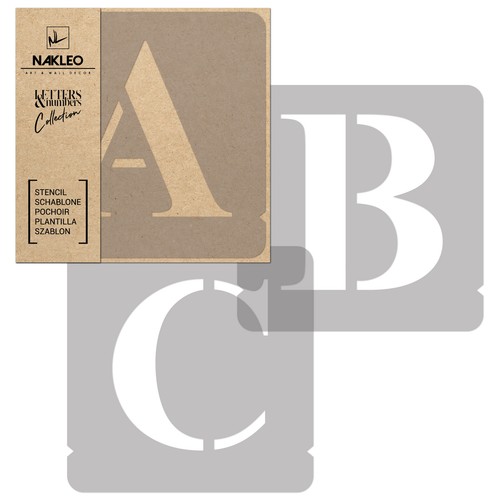 Lettering plastic stencil 70 - lettering,