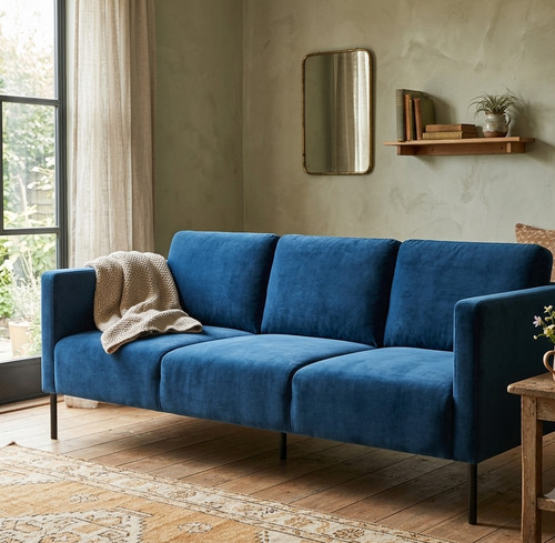 New velvet sofa vintage - 74",