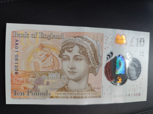 Ten pound note - £10,