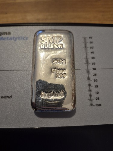 250g smp hand poured 999 - .999, fine