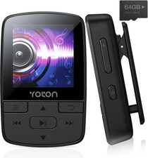 YOTON MP3 Player with Bluetooth 5.2, 64GB Large Storage, Mini Size, Hifi-Music