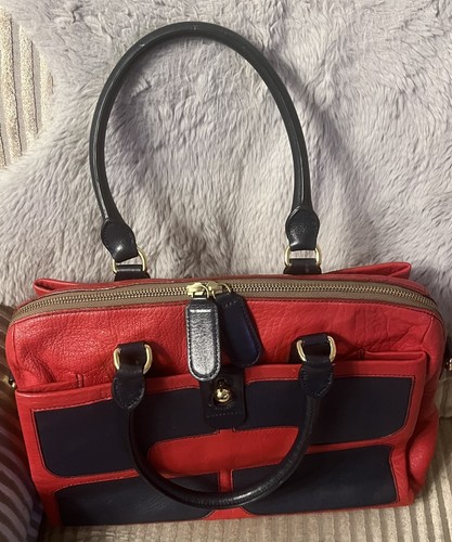 Orla kiely leather top handle - orla,