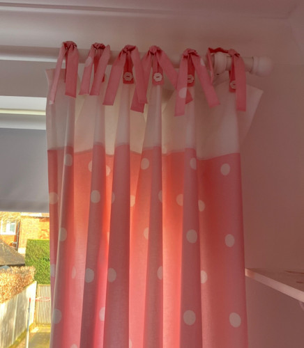Pair handmade pink spotty - pink,