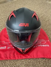 Givi 50.9 Sport motorcycle Helmet XL Matt Black Silver With Intercom Sena 3S+