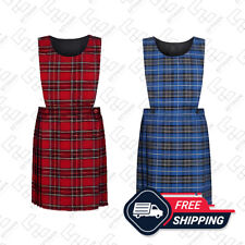 Girls Tartan Bib Pinafore