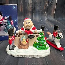 Vintage Christmas Figurine Humpty Dumpty Nursery Rhyme Ceramic Figure