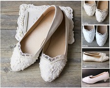 Satin White/Ivory/Blue Lace