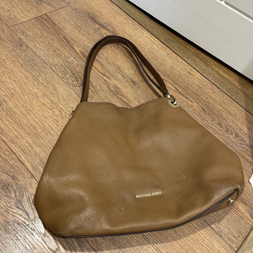 Brown leather michael kora - leather,