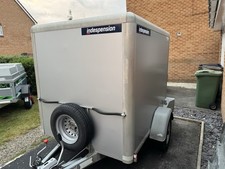 Indespension Tav 6’3”x4’10x 4’9” 1300kg Braked Camping Box Trailer + Spare