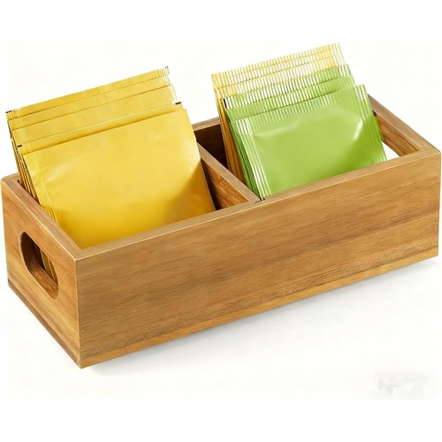 Tea bag organizer acacia wood - tea,
