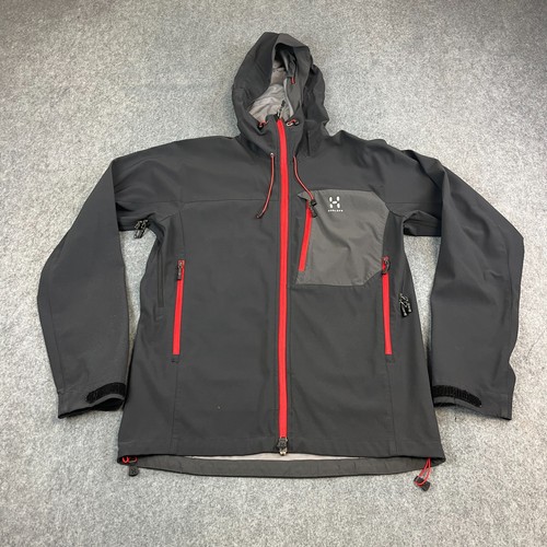 Haglofs mens jacket black grey - mens,
