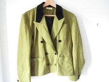 Charlotte Halton Green 80% Wool Mix Jacket UK 10
