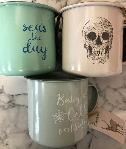 Enamel mugs camping - enamel, tea