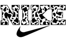 NIKE COW PRINT BLACK AND WHITE