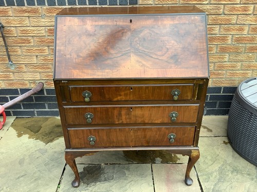 Vintage writing desk bureau - vintage,