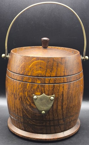 Antique oak wooden biscuit - wooden,