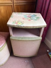 Lloyd Loom Bedside Cabinet Wicker Pink