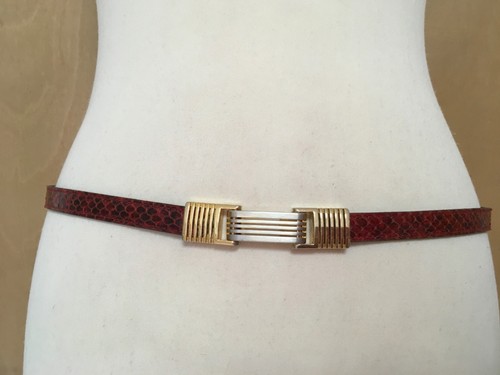 Vintage red snake skin skinny - vintage,