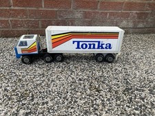 Vintage Tonka - 1970s Pressed Steel White Articulated Lorry - Good condition