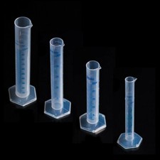 4pcs Set Plastic Measuring Cylinder Trial Liquid Tube Laboratory Test Container