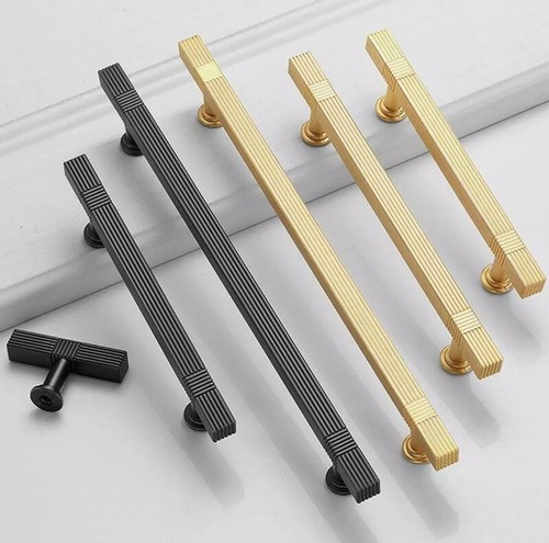 Brass gold wardrobe pull - wardrobe,