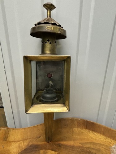 Vintage antique brass - brass, wick