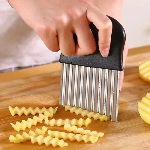 Crinkle cutter stainless steel - cutter,