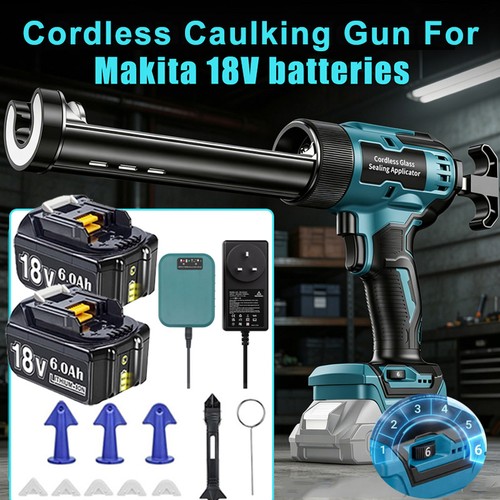 Cordless caulking gun - gun, glass