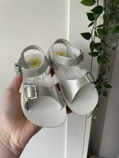 Saltwater Sun San Surfer Sandals Infant UK 7 EU 24 Silver Leather Unisex