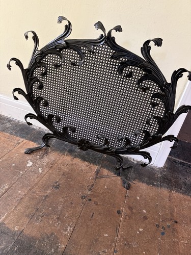 Antique metal fire guard - metal,