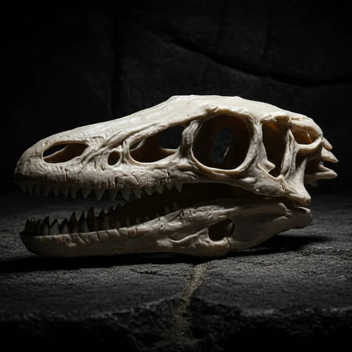 Velociraptor skull life size - velociraptor,