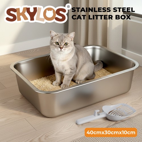 Skylos cat litter box - litter,