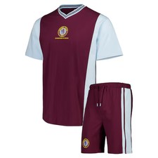 Aston Villa Retro Short Pyjamas - Claret - Mens