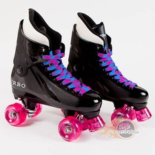 Ventro Pro Turbo Quad Roller Skates, Turbo 33 Style - Pink Ventro Wheels