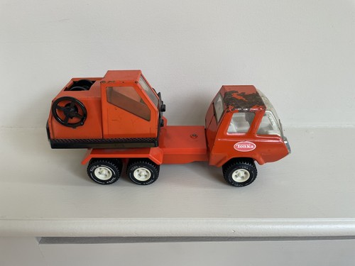 Tonka crane truck - orange,