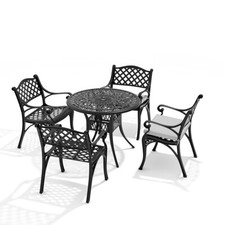 Black elizabeth garden table - black, &