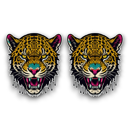 Small jaguar animal - jaguar, head