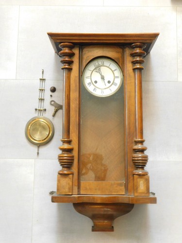 Antique regulator wall clock - antique,