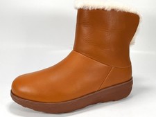 RRP £155 Brand New FitFlop Mukluk Shorty III Women's Tan Leather Boots Size 6