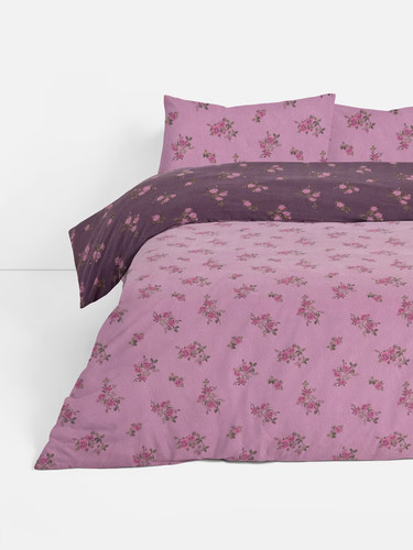 Purple rose brushed cotton - purple,