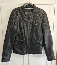 Gents Black Leather biker