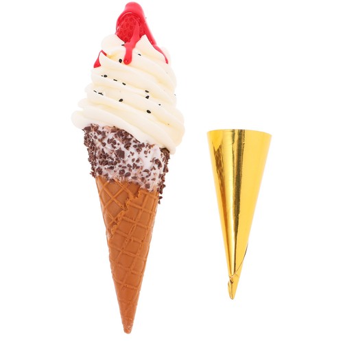 Fake ice cream cone prop - ice,