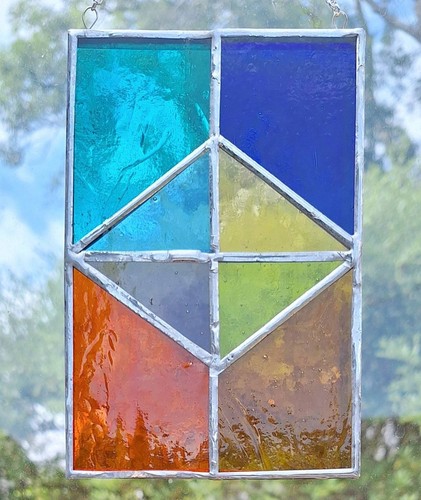 Stained glass panel - glass,