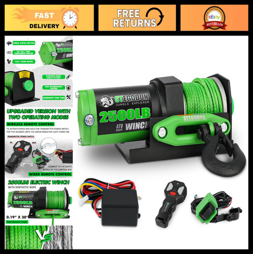 2500 electric winch for atv - electric,