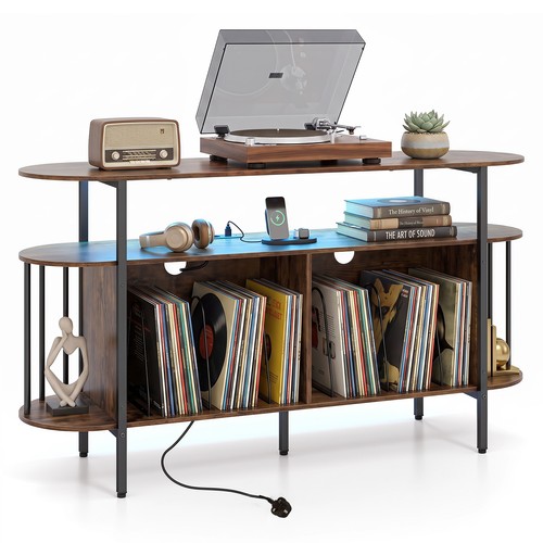Tier vinyl record cabinet - 3-tier,