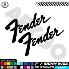 2x FENDER Vinyl Sticker Decal
