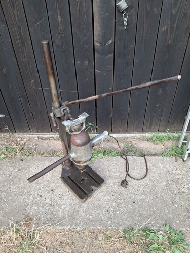 Old vintage wolf bench drill - vintage,