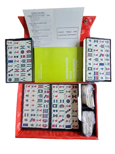 Vintage mahjong mah - vintage, set