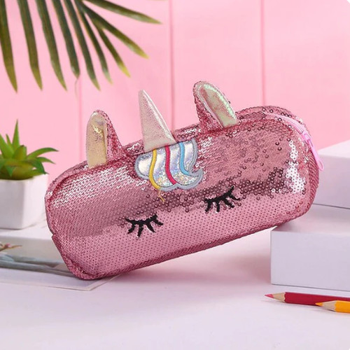 Glitter unicorn pencil case - pencil,