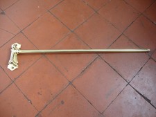 Antique brass swing towel rail